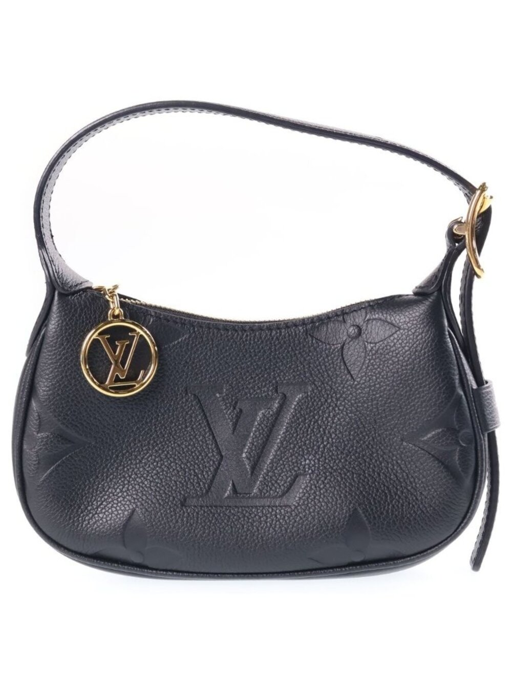 Louis Vuitton Mini Moon Handbag Monogram Empreinte Leather Black
